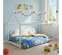 Lit cabane PANDA 90x190 + 1 sommier / Blanc