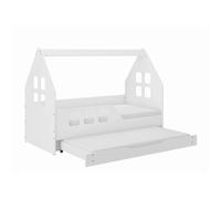 Lit cabane pour enfant 160x80 gauche avec fonction couchage
