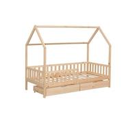 Happy Garden Lit cabane pour enfant MARCEAU 190x90 cm en bois avec tiroirs