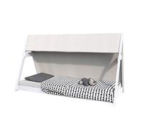 Lit cabane TIPI 90x200 + 1 toile + 1 sommier / Blanc