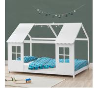 Lit d'enfant 'Tostedt' design semi-ouvert 90x200cm blanc