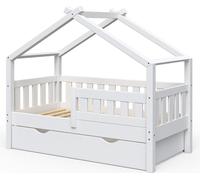 Lit cabane Vitalispa Design Blanc 70x140 cm avec tiroir, Model 33269