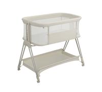 Lit Cododo 2en1 Luna Close&cosy Avec 7 Hauteurs, Côté Ouvrable Et Matelas En Mousse White Beige TU