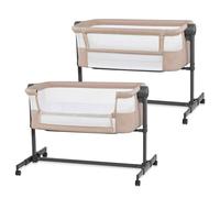 Lit Cododo Kinderkraft Nestee Up 2 2 En 1 Avec 5 Niveaux De Hauteur, Matelas Inclus, Roues Avec Frein Et Inclinaison Beige TU