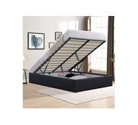 Lit Coffre 140x200 - Dimensions Spacieuses - Compatible avec Tous Matelas - Montage Rapide et Facile - Revêtement PVC Simili Pratique - LIT LORIS