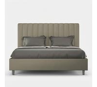 Lit coffre 160x200 simili cuir moderne Agueda M1