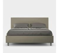 Lit coffre 160x200 système de levage sommier simili cuir moderne Adele M1