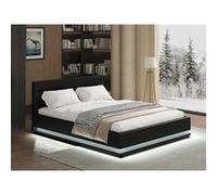 Lit coffre anastasia habitat et jardin 151 x 203 x 90.5 cm en contreplaque sommier a lattes pour 2 personnes de couleur noir Noir G