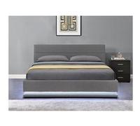Lit coffre anastasia habitat et jardin 171 x 213 x 90.5 cm en contreplaque sommier a lattes pour 2 personnes de couleur gris Gris G