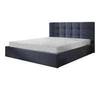 Mael - lit coffre - 160x200 - en tissu - sommier inclus