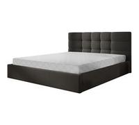 Mael - lit coffre - 180x200 - en tissu - sommier inclus