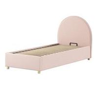 Vipack Lit coffre Bouclé Rose Moon 90x200 cm Marron G