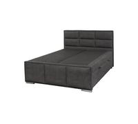 Lit-Coffre Boxspring 180x200cm Simili Cuir Marron - NALA -