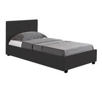 Lit coffre Carla - 90 x 190 cm - Noir Noir G