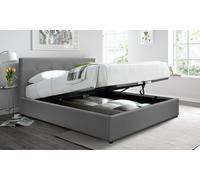 Lit coffre en simili cuir de Sampur : 90 x 190 cm / Noir