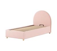 Vipack Lit coffre Bouclé Rose Moon 90x200 cm Marron G