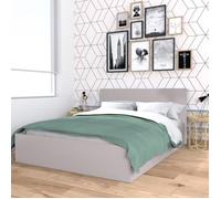 Lit coffre MADRID 160x200 + 1 sommier / Gris