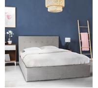 Lit coffre PARMA 160x200 + 1 sommier / Gris clair