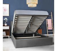 Lit coffre PARMA 160x200 + 1 sommier / Gris foncé