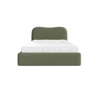 Lit coffre tissu chiné Vert 200x200