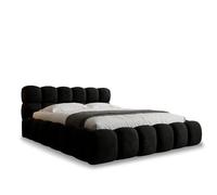 Lit coffre Tomaso 160cm velours Noir