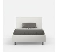 Lit 1 place et demi - MADE IN ITALY - Adele - 120x190 cm - Similicuir - Sommier inclus