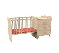 Lit Combiné 120x60 Évolutif En 90x190 Arty Avec Matelas Marron