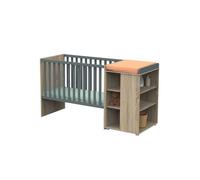 Sauthon - Lit combiné évolutif Nova 60 x 120 cm gris volcan