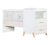 Prix bébé - JOY NATUREL - Lit combiné Evolution 120x60 90x190