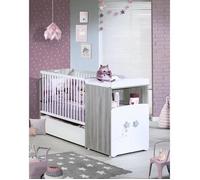 Lit combiné - 120x60cm - Evolutif en 90x190cm - Babyprice Nao - En bois