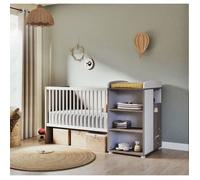 Lit Combiné - 120x60cm - Evolutif en 90x190cm - Babyprice Smile - Chêne silex