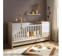 Lit combiné évolutif avec commode à langer 3 tiroirs - PALOMA