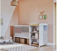 Lit Combiné Evolutif En Bois - Smile Blanc 60X120