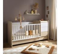 Lit combiné évolutif avec commode à langer 3 tiroirs - PALOMA