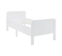 Homestyle4u Lit Confort 90x200 cm réglable Gris