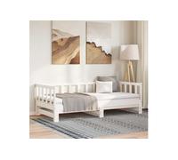 vidaXL Lit coulissant sans matelas blanc 2x(90x200) cm