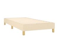 Lit Crème - BMK - Cadre de lit à lattes crème 90x190 cm tissu - Lit chambre&274136