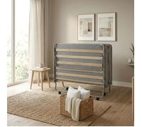 Lit d’appoint pliant 120x190 cm sur roulettes avec matelas Terre de Nuit