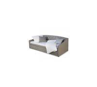 Lit D'appoint Banquette Extensible 90x200 Cm Gris