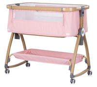 Lit d'appoint Chipolino Charisma Matelas réglable en hauteur Roulettes Compartiment de rangement Sangle rose