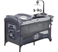 Lit d'appoint pour bébé/lit bébé - Lit d'appoint 5 en 1 - Pliable - Berceau/moïse - Matelas à langer - Matelas et jouets suspendus - Vert