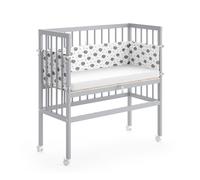 Lit d'appoint Sophie, 94x42.5cm 1 rail latéral, Gris, Vitalispa 32590