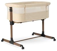 Lit de bébé Deryan Snoozy, modèle "Teddy", convertible en lit de visite – Réglable en hauteur – Couleur : Nougat