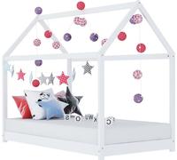 vidaXL Cadre de lit d'enfant 90 x 200 cm Bois de pin massif Blanc