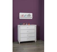Lit de bébé Lit d'enfant Armoire Commode Meubles de chambre d'enfant Bois 3pcs Set Nouveau