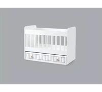Lit de bébé Lit d'enfant Set de lit Tiroir blanc dans un style moderne pour la chambre d'enfant
