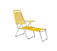 Lit de Bronzage Spaghetti Jaune