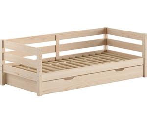 Lit de cabine Maggie - avec coffre de lit - 90 x 200 - pin massif - pin laiteux