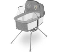 Lit de camping pliable avec mécanisme de basculement et matelas pour bébés