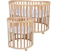 Lit de croissance 7in1 ovale naturel + set